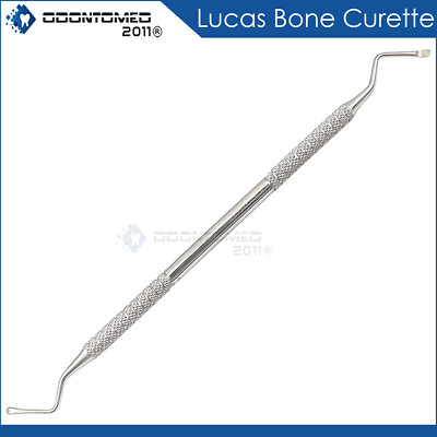 Set Strumenti Dentali In Acciaio Set Di 4 Curette Ossee Lucas | Strumenti Odontoiatrici In Acciaio Inox Per Impianti Set Curette Dentali - Foto 11