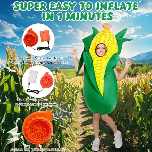 Inflatable Corn Costume for Kids Inflatable Halloween Costumes Funny ...