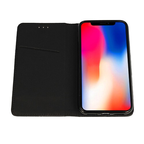 Huawei P Smart in Red or Black Case Mobile Phone Bag Protection BookCase Flipcase - Picture 7 of 14