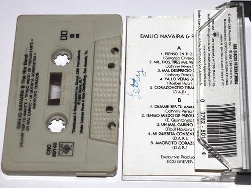 Emilio Navaira & Rio Band (Cassette Tape 1989) TESTED CRC-80140 - Picture 2 of 6