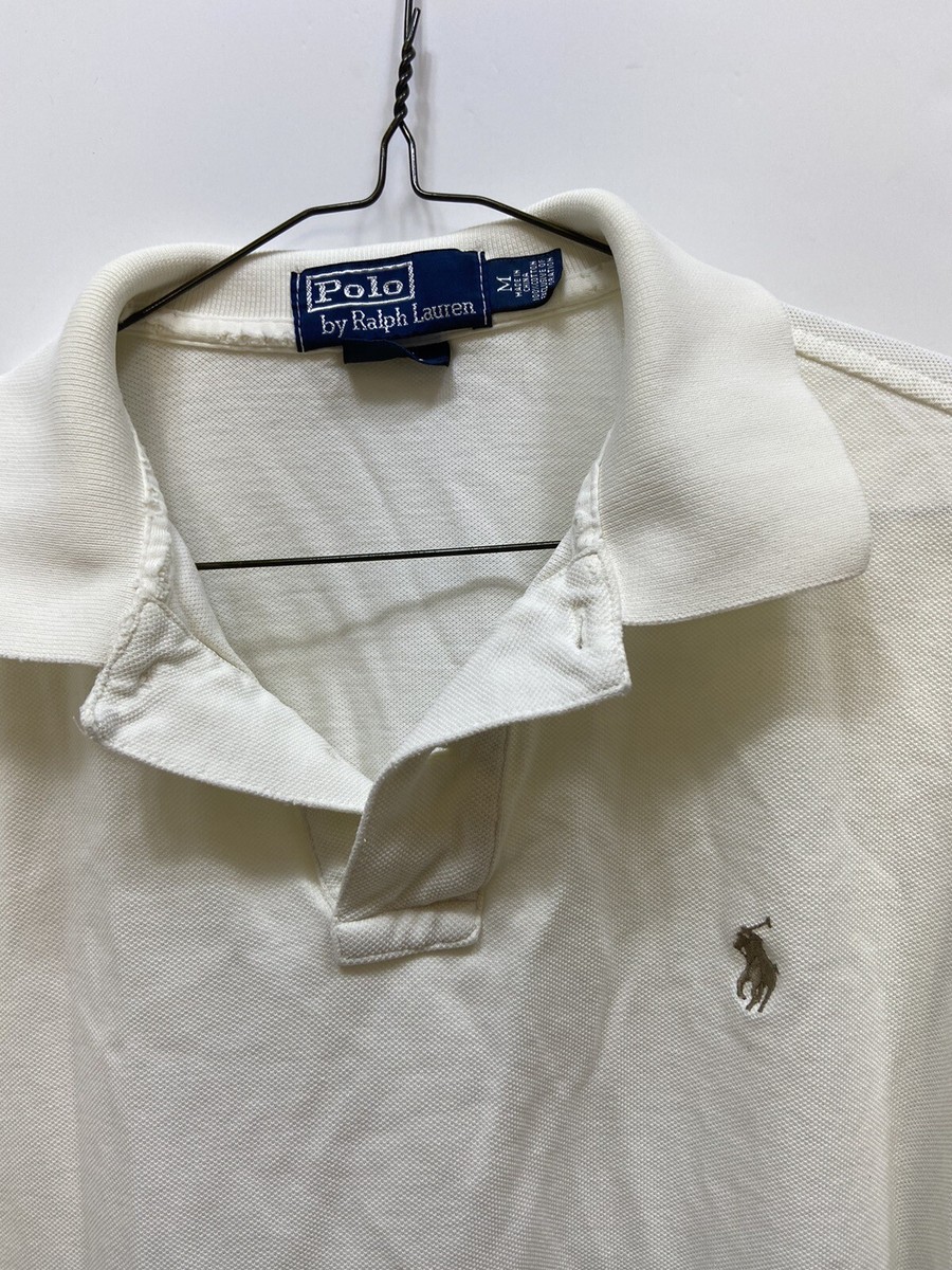 Polo Ralph Lauren Shirt Long Sleeve White Cream Size Medium | eBay