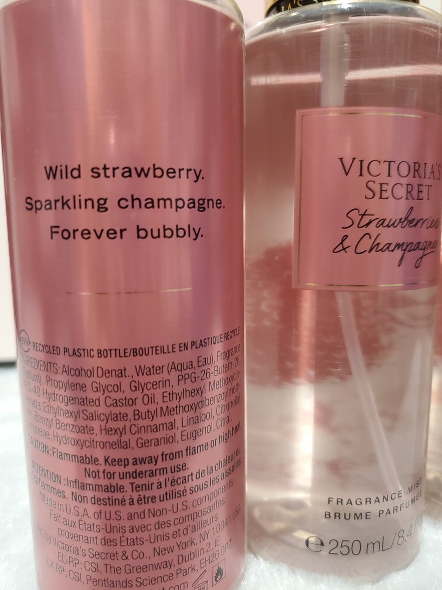 Victoria’s Secret (Strawberries 3 set) 3 Strawberries & Champagne Fragrance Mist Victoria's Secret