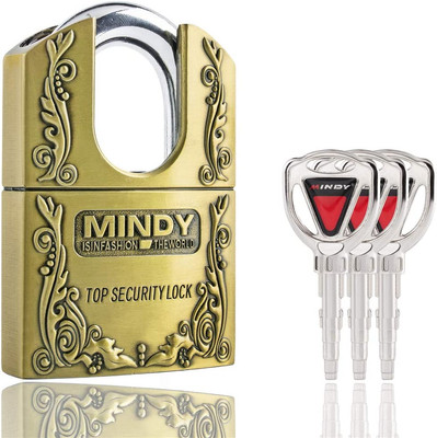 3 Keys 40mm Padlock Top Security Lock For Warehouse Heavy Duty Shrouded Hardened