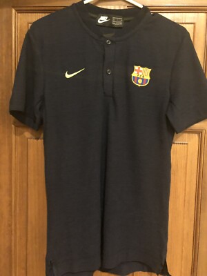 Barcelona FCB Nike NWT Men s Grand Slam Polo Shirt Navy (S) FTBLL/SOCC 892335-45