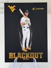 CHASE SWAIN 2025 Onit West Virginia Baseball Gold Blackout Insert BL-2 WVU