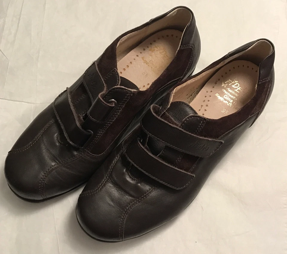 Zapatos Fidelio Hallux Talla 5.5 Gina G Magic Stretch Mujer Cuero Marrón Gamuza Foto 4 de 4