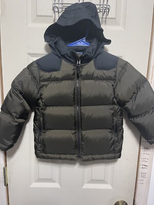 Polo RALPH LAUREN Size 4T Boys Brown Jacket Down Puffer