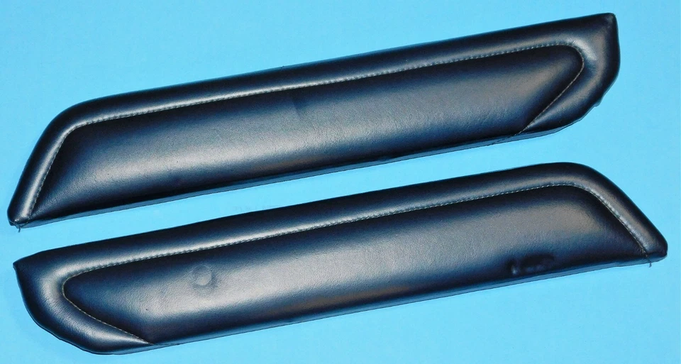 Lincoln Mark V 1979 Collector Series OEM reposabrazos trasero almohadilla azul oscuro - par Foto 3 de 4