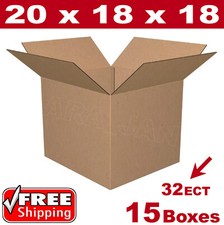 15 - 20x18x18 Cardboard Boxes Mailing Packing Shipping Box Corrugated Carton