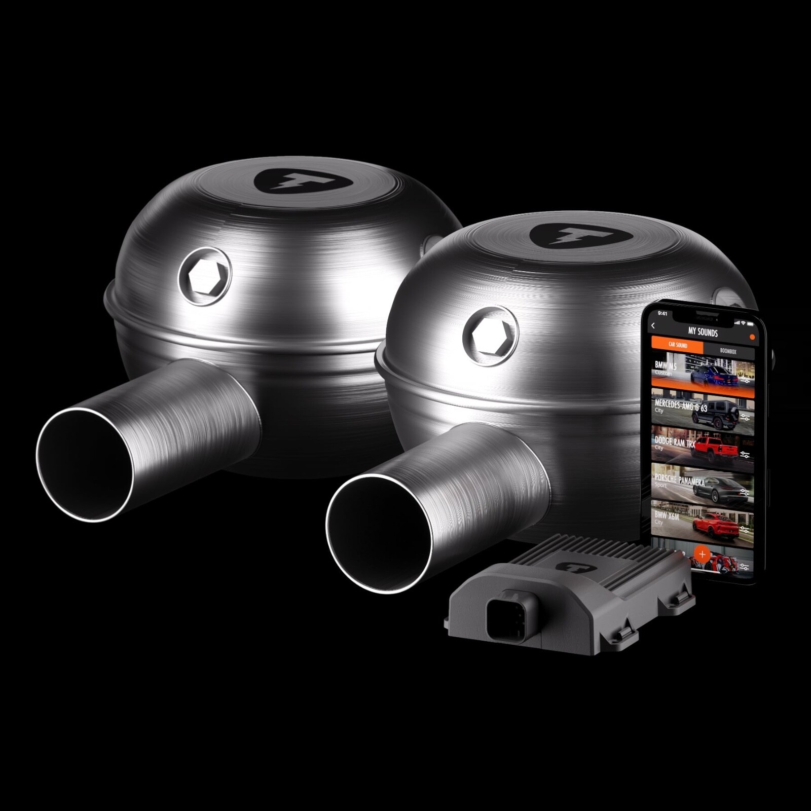 Thor electronic exhaust system, 2 loudspeakers Active Sound Booster