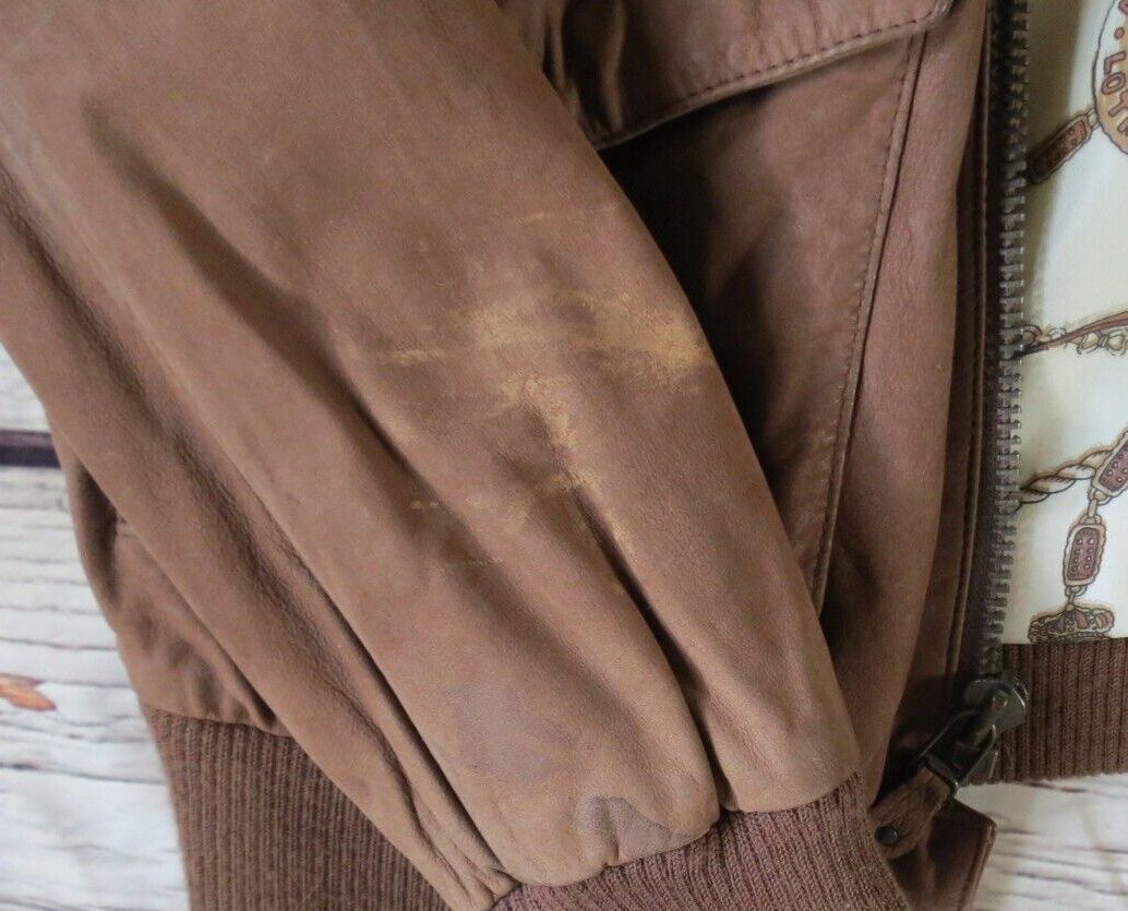 Rock Creek Leather Bomber Jacket Size L | eBay