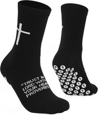 Cross Grip Soccer Socks - Anti-Slip Grips Sports Sock with Breathable Thicken...