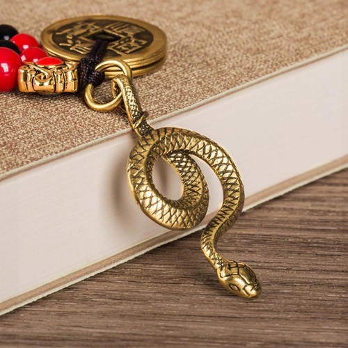 2025 YearOf Chinese Snake Lucky Pendant Keychain Creative Key Wealth H2L4 - Picture 4 of 15