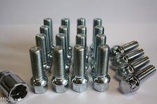 M14 X 1.5 35MM RADIUS ALLOY WHEEL BOLTS & LOCKING FIT VW GOLF MK3 GOLF GTI VR6