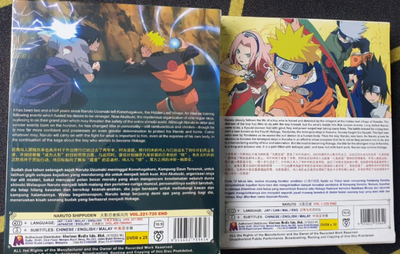 Naruto Shippuden Anime DVD Complete 1-720 Ep Series English Dubbed Free Ship