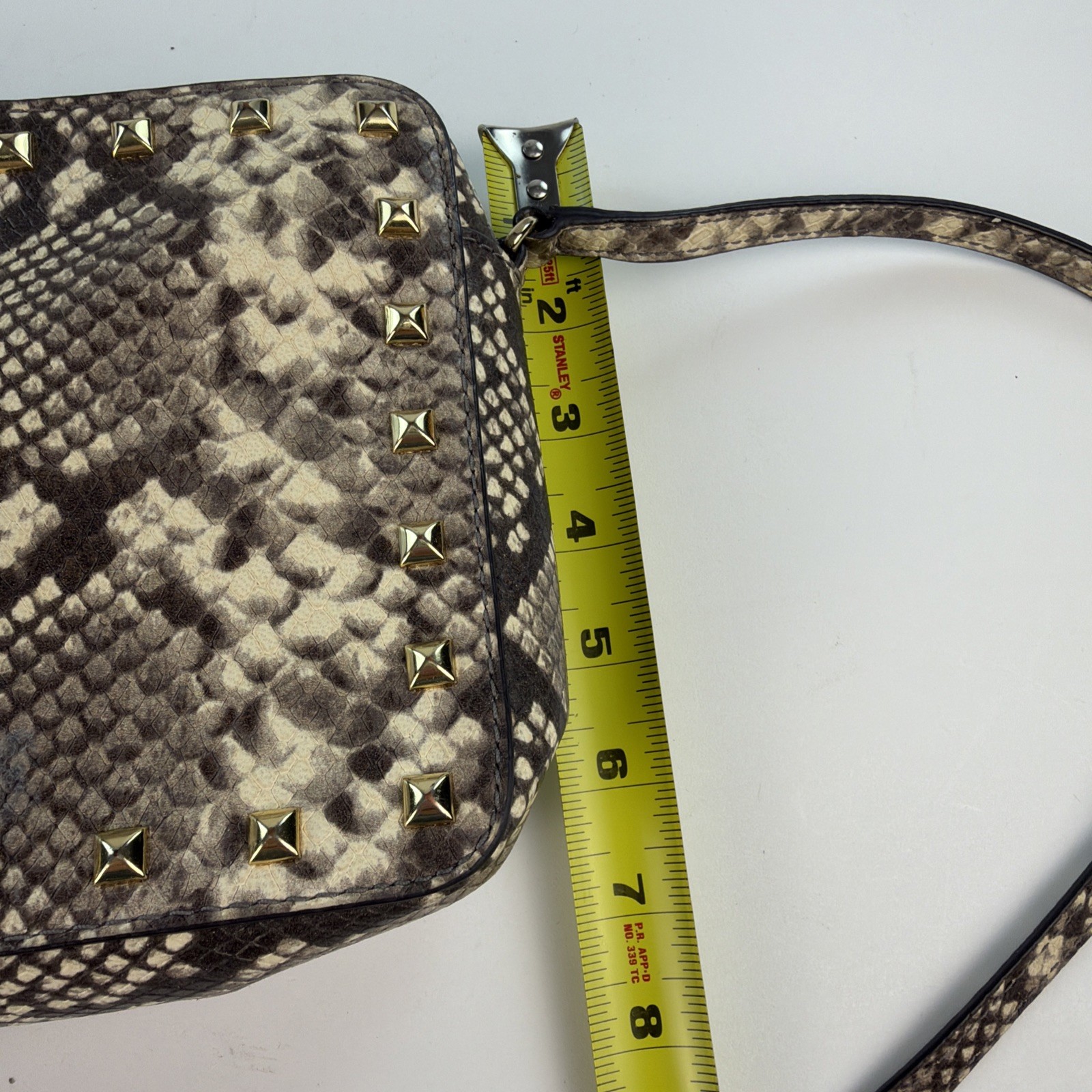 Michael Kors python-embossed leather crossbody ba… - image 5