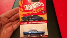 2004 Hot Wheels Classics Series 1 1970 Plymouth Roadrunner Blue 9 Of 25 Hw101 2004 Hot Wheels Classics Series 1 1970 Plymouth Roadrunner Blue 9 Of 25 Hw101