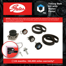 Timing Belt & Water Pump Kit fits VW POLO 9N, Mk4, Mk5 1.4 01 to 14 Set Gates