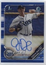 2019 Bowman Draft Chrome Pick Blue Wave Refractor 143/150 John Doxakis Auto 15wv