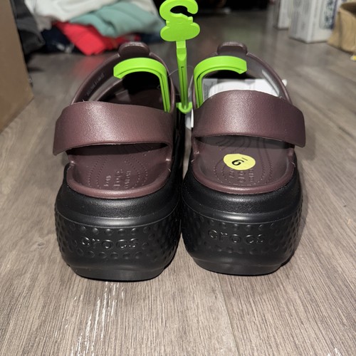 Crocs | NEW! Stomp Fisherman Platform Sandals - Black Men 7 Women 9 - Picture 4 of 6