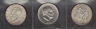 Österreich 3x 25 Schilling 1960 1962 1969 Silber