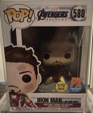 Funko Marvel Avengers Endgame Iron Man PX Exclusive Glow Bobblehead #580