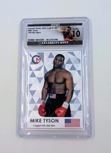 2023- Mike Tyson Cook Islands Silver 3 Gram Trading Card Coin- NGC Graded