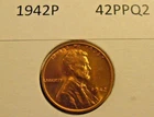1942 P BU Early Lincoln Wheat Cent  (42PPQ2) FREE SHIPPING