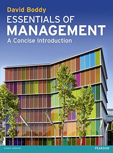 Essentials of Management: A Concise Introduction-David Boddy