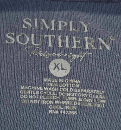 Simply Southern Herren T-Shirt Blau Langarm Outdoor Hund Grafik XL Jagd - Bild 5 von 10