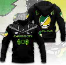 Oregon Duck Football X Grateful Dad 3D Aop Hoodie
