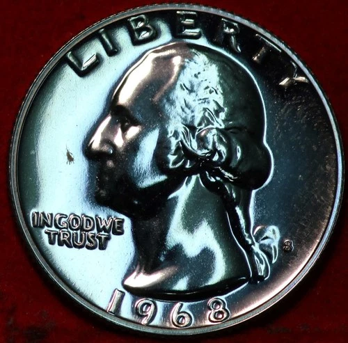 1968-S Washington Quarter Proof — photo from the most recent tracked eBay sale