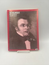 Franz Schubert His Greatest Piano Solos Music Book, 1971 Vintage sheet music