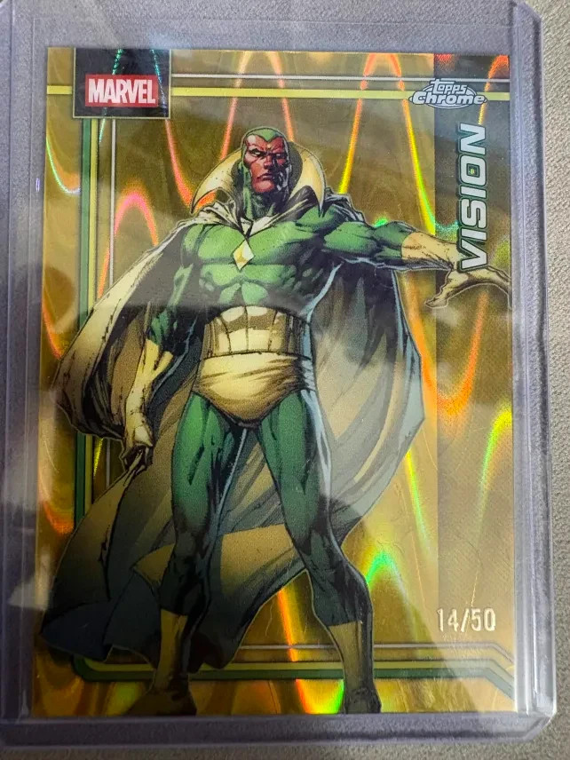 Vision 2026 Topps Chrome Marvel Comics - Gold Raywave 14/50 SP