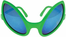 Alien Glasses 5 1/2 Inch Green Sunglasses - 1 Pack, for 12 Months to 84 Months