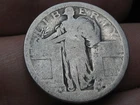 Dateless Silver Standing Liberty Quarter, Type 1 Variety Minted in 1916 and 1917