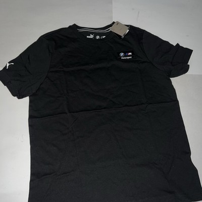 Puma BMW Motorsport MMS Racer Logo Men's T Shirt Black Sz XL $40 NEW