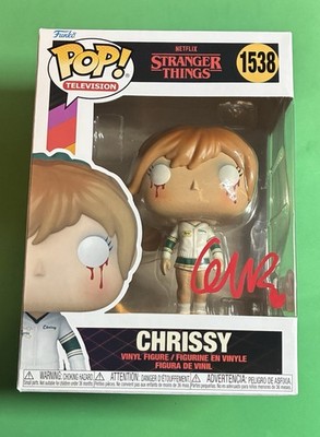 Funko Stranger Things Grace Van Dien Chrissy Auto Signed #1538 JSA Free Shipping