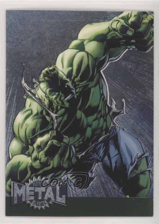 2015 Marvel Fleer Retro 1995 Fleer Metal Blaster Hulk #20