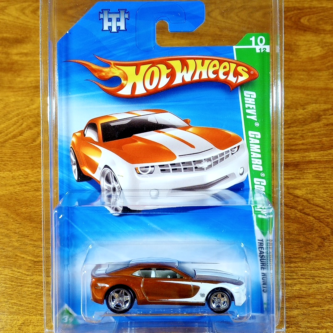 Hot Wheels ホットウィール　トレジャーハント　カマロ Hot Wheels Super Treasure Hunt '10 Chevy Camaro Concept Orange