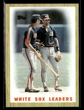 1987 Topps White Sox Leaders #356