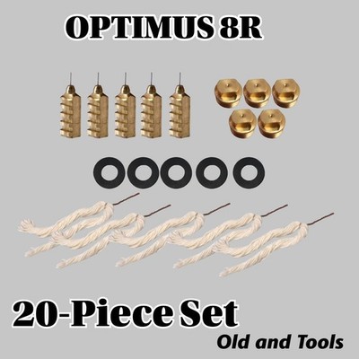 Optimus 8R Docht Nadel Nippel Öleinfüllscheibe 20er Set
