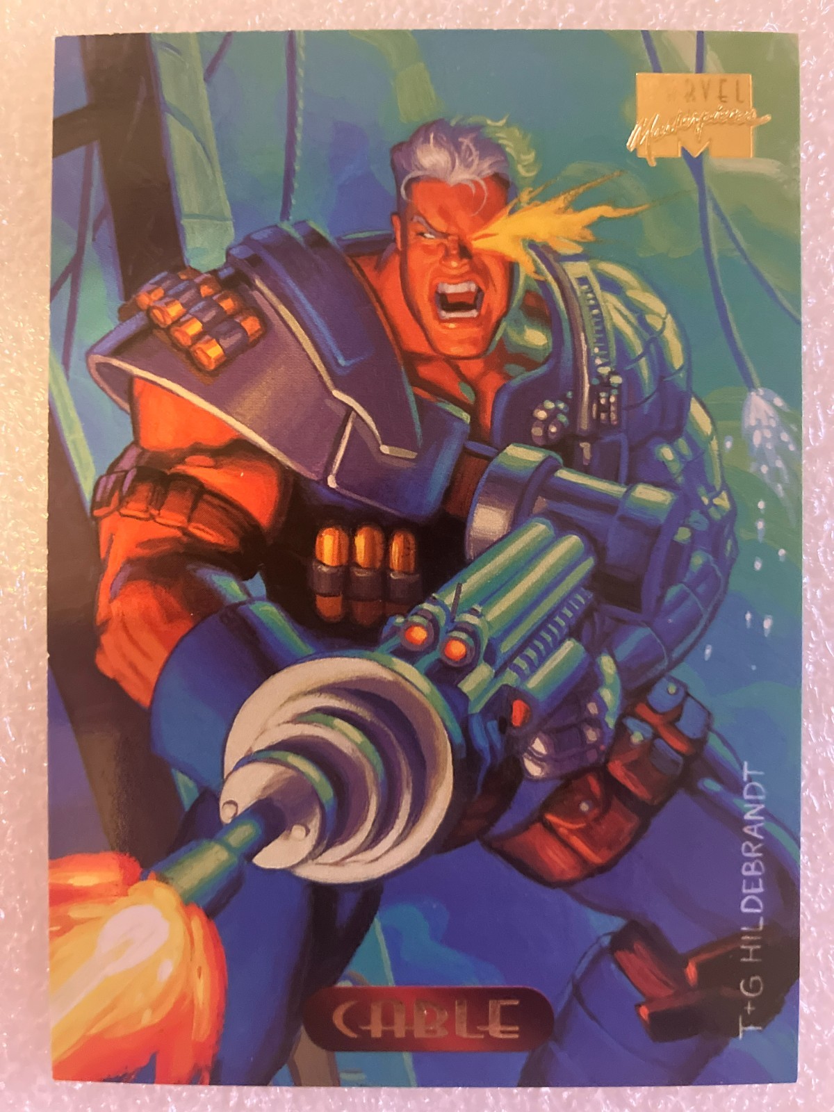 #17 CABLE 1994 Fleer Marvel Masterpieces HILDEBRANDT BROS X-MEN