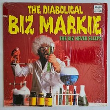 1989 - BIZ MARKIE - THE BIZ NEVER SLEEPS LP - COLD CHILLIN' OG PRESS IN SHRINK