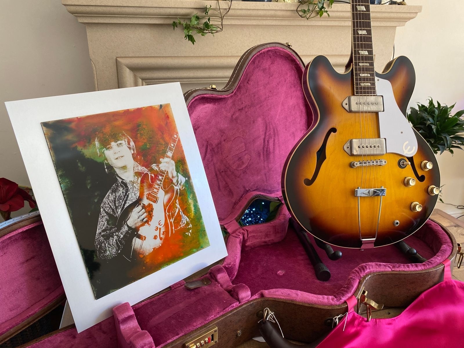 Epiphone John Lennon Casino Ltd Edn (Number 7!) 1965 RI w /  Silkscreen Print