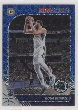 2019-20 Panini NBA Hoops Premium Stock Blue Lazer Prizm 10/99 Goga Bitadze 07rd
