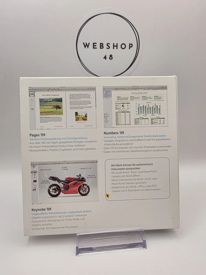 Apple | iWork Vollversion | Pages, Numbers, Keynote | Gebraucht - Bild 3 von 3
