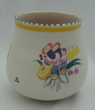 VINTAGE POOLE KERAMIK HANDBEMALTE GEDRUNGENE VASE - 1952-55