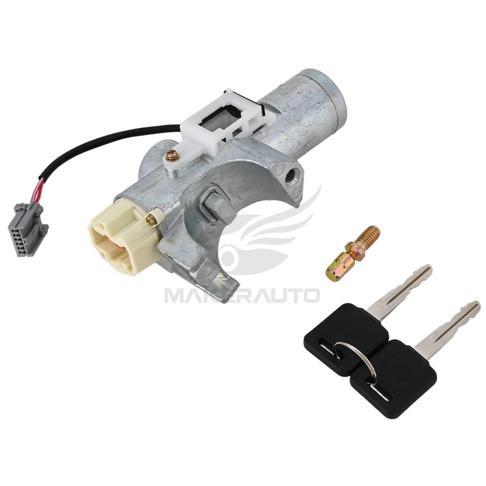 Interruptor de cilindro de bloqueo de encendido con 2 llaves para Nissan Sentra 2013-2019 automático 1,6 L 1,8 L Foto 3 de 4