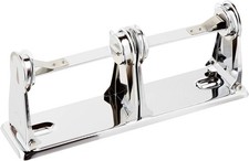 Steel Double Roll Toilet Paper Holder Medium Size Rust-Resistant Easy Reload